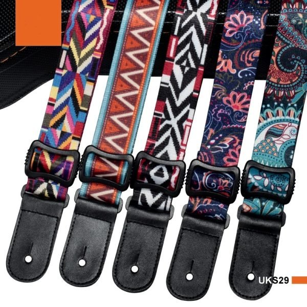 Thermal Transfer Printing Ukulele Color Small Guitar Belt