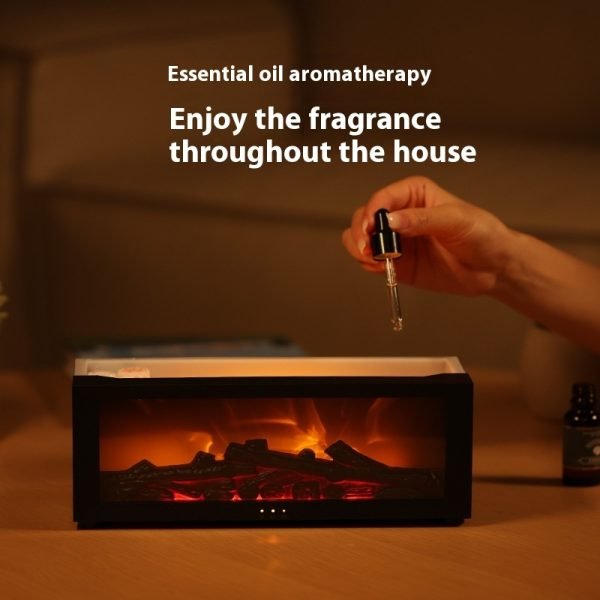 f027a086-b009-4f5c-8895-91d21ce52d85_trans.jpeg New Flame Aromatherapy Machine Colorful Essential Oil Diffuser Home Large Fog Volume Flame Humidifier 3D Flame Fireplace Machine