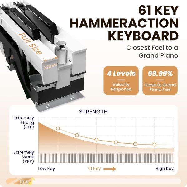 Brand New 88-Key Graded Hammer Action Digital Piano with Stand
