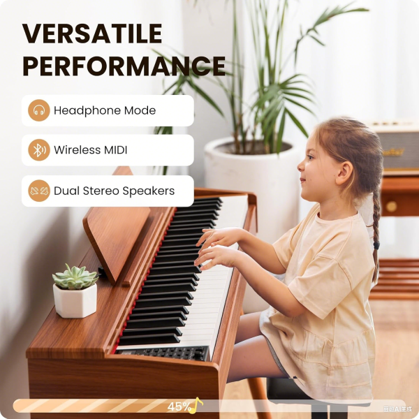 Brand New 88-Key Graded Hammer Action Digital Piano with Stand