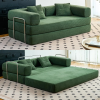 Italian Compressed Sofa Minimalist Retro Corduroy Sofa Bed Lounge Modular Couch Foldable Washable Customizable for Living Room